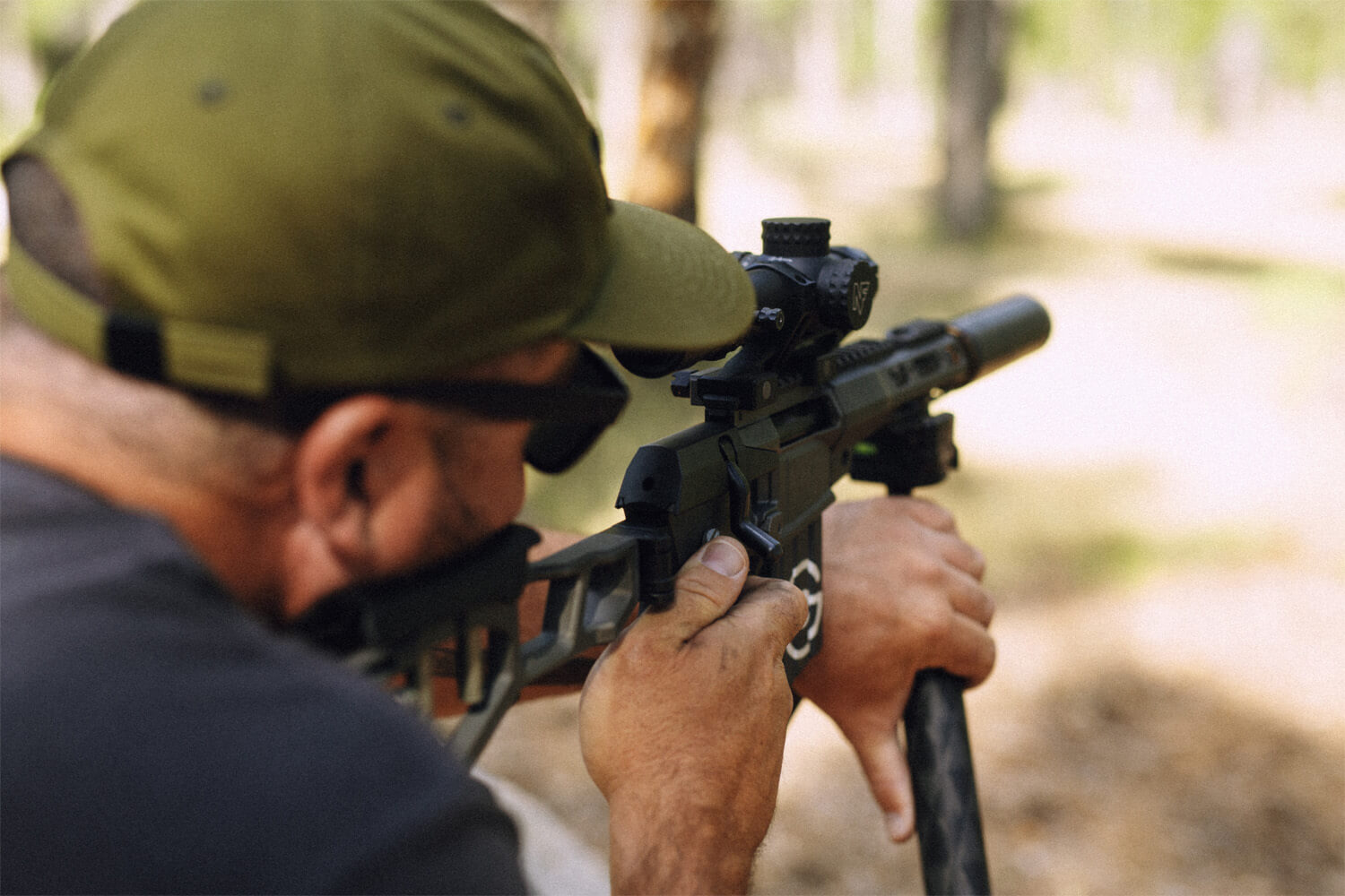 precision shooting AR with SilencerCo Scythe-Ti