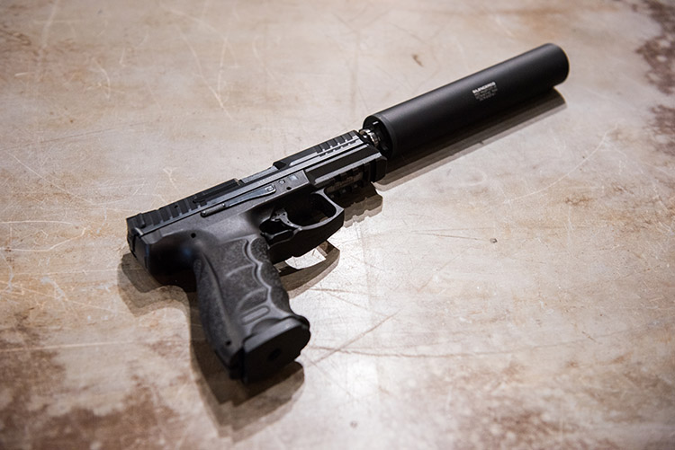 The HK VP9 with a Octane 9 HD.