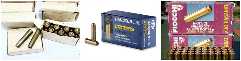 Nagant 7.62 ammo, Fiocchi and commercial brands