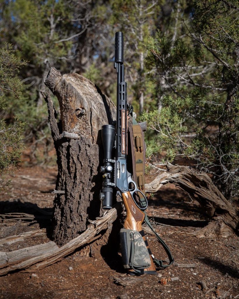 Marlin 336BL in .30-30 suppressed with a Hybrid 46M in short configuration.