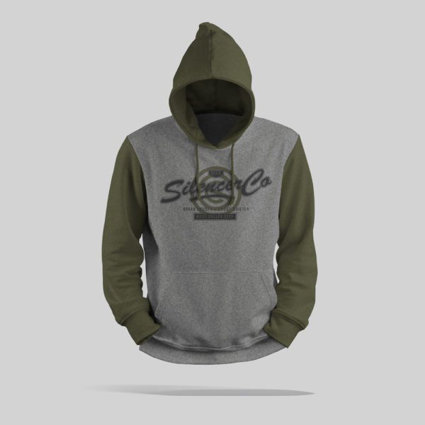 SilencerCo's logo hooded sweatshirt.