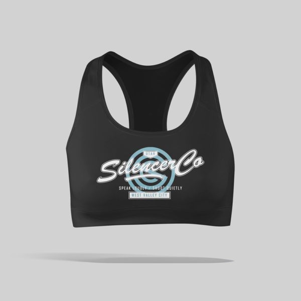 SilencerCo's women's racerback sports bra.