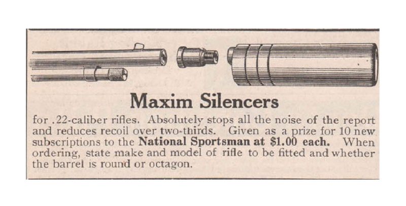 Vintage ad for Maxim Silencers