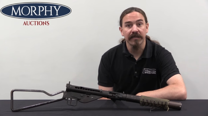 Ian McCollum of Forgotten Weapons with a STEN Mk II (S)