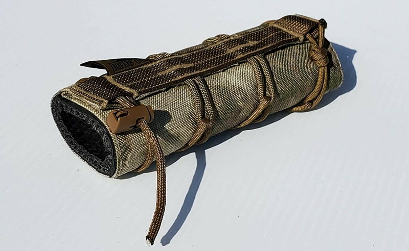 Rifles Only lace-up fabric wrap suppressor cover