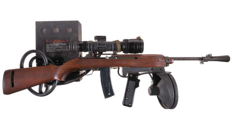 The M-3 (T-3) Carbine with infrared night scope.