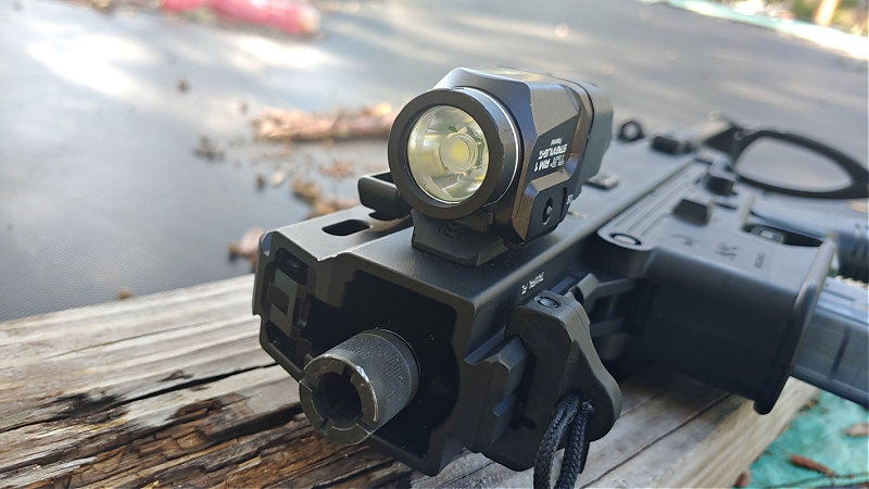 Streamlight TLR-RM 1 on APC9k home defense weapon