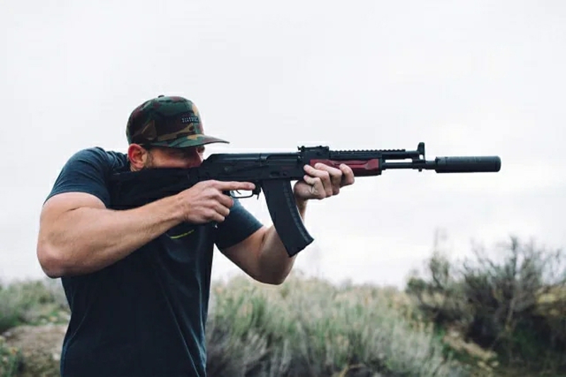 Suppressed AK from Rifle Dynamics and SilencerCo