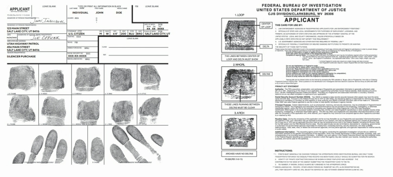 fbi fingerprint cards example