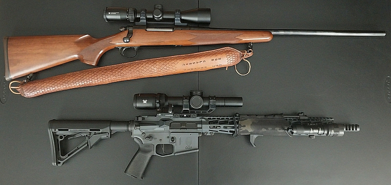 Remington 700 rifle and AR-15 centerfire rifles