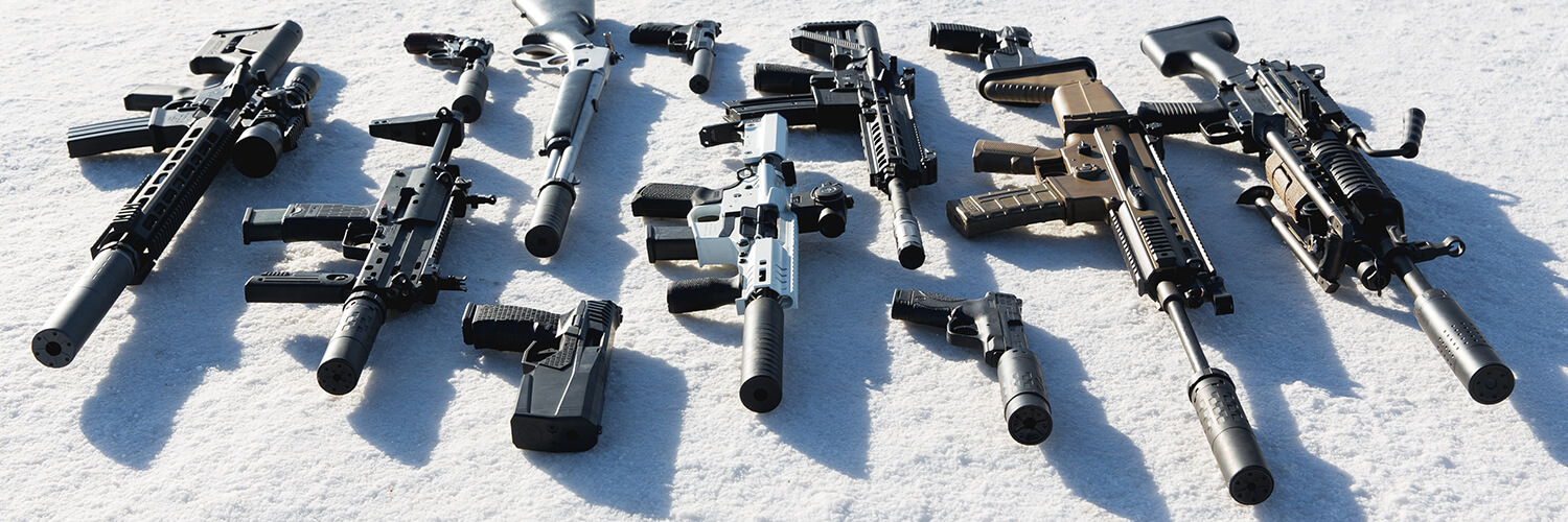 SilencerCo dedicated and multicaliber supppressors on firearms