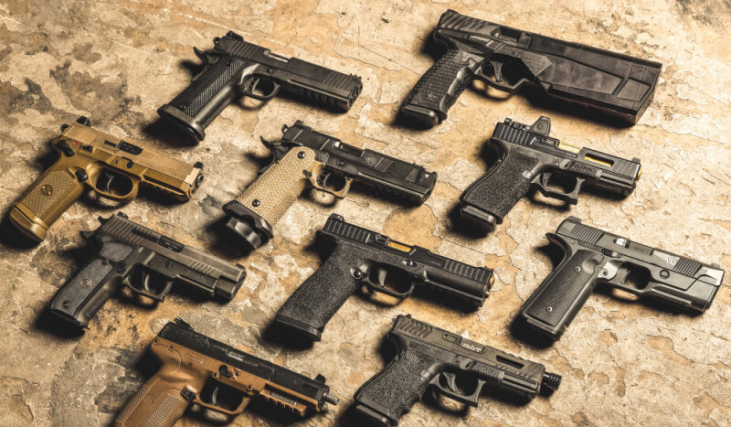 handguns in multiple calibers