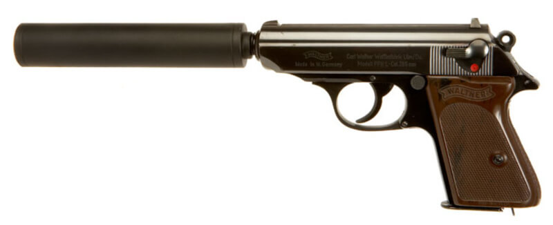 James Bond Walther PPK with suppressor