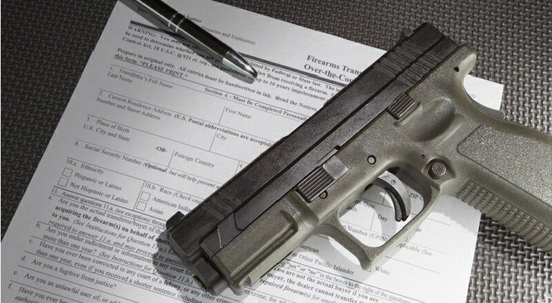 ATF form 4473 and pistol