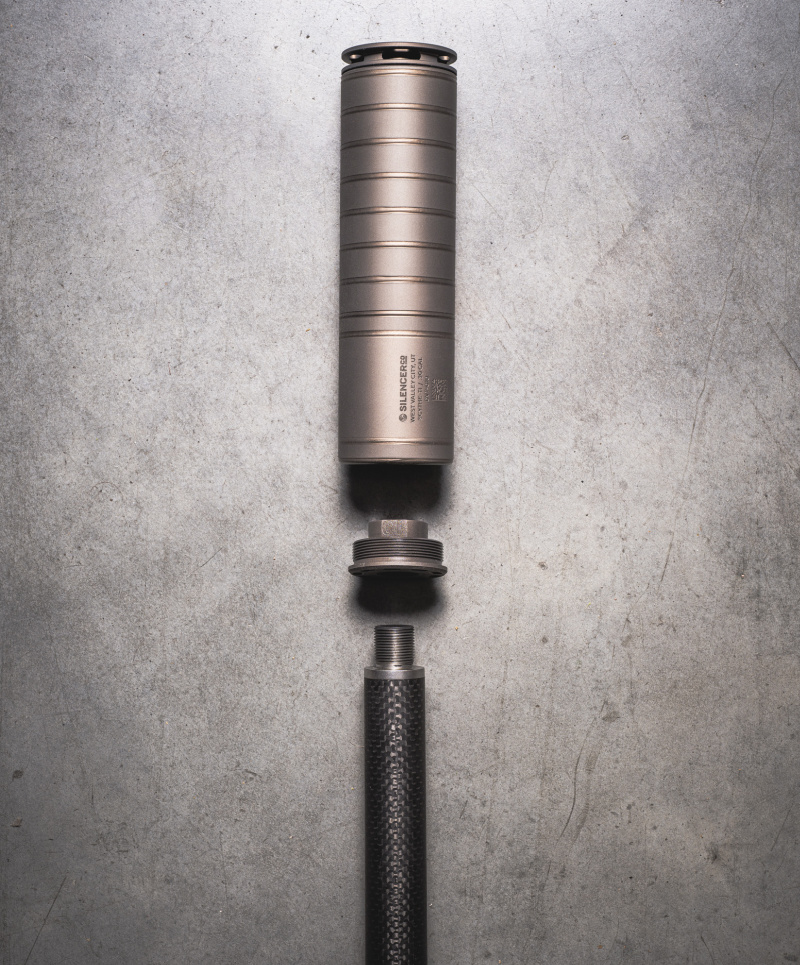 SilencerCo suppressor and mount