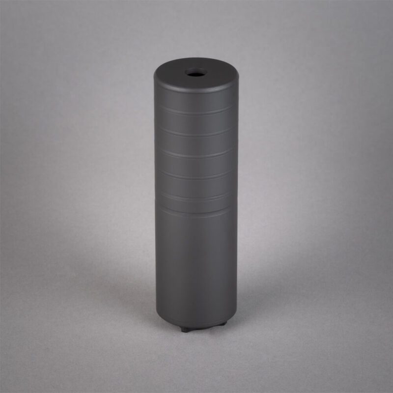 silencerco omega 9k suppressor on a grey background