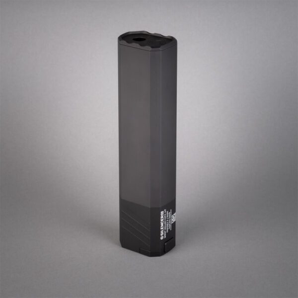 silencerco osprey 9 suppressor on a grey background