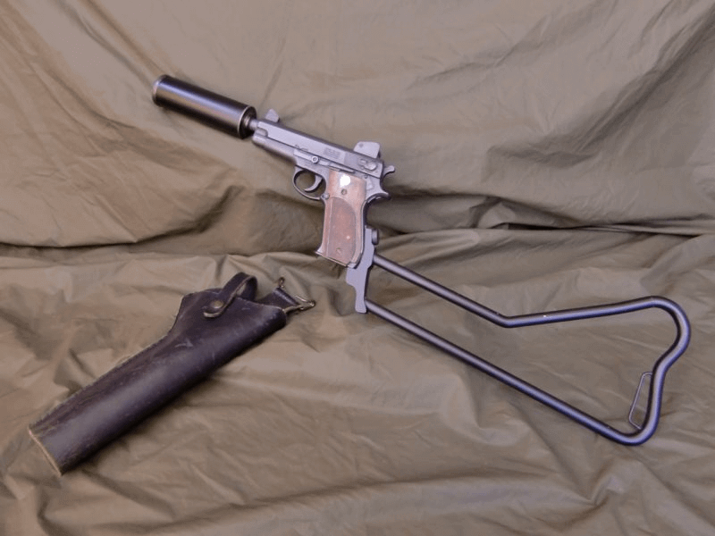 Smith & Wesson MK22 Mod 0 Hush Puppy with metal stock
