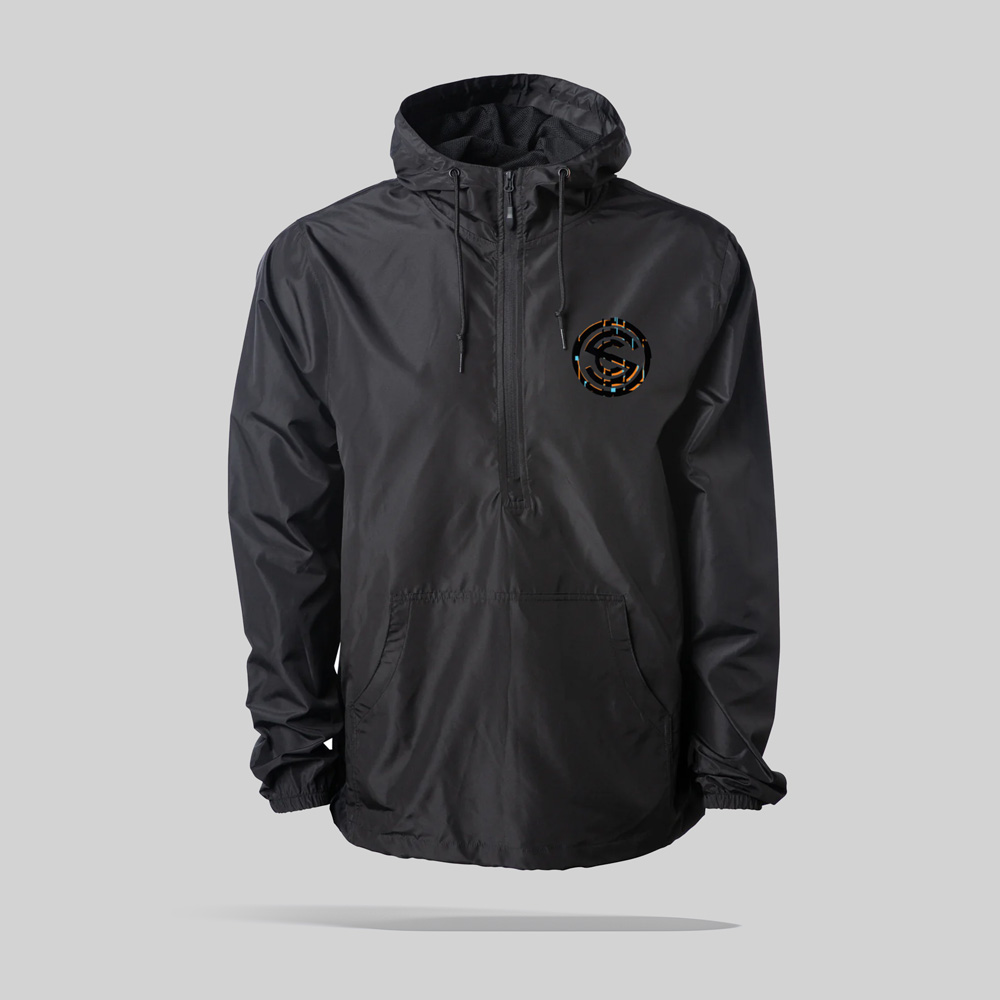 A black windbreaker with a SilencerCo logo on the chest