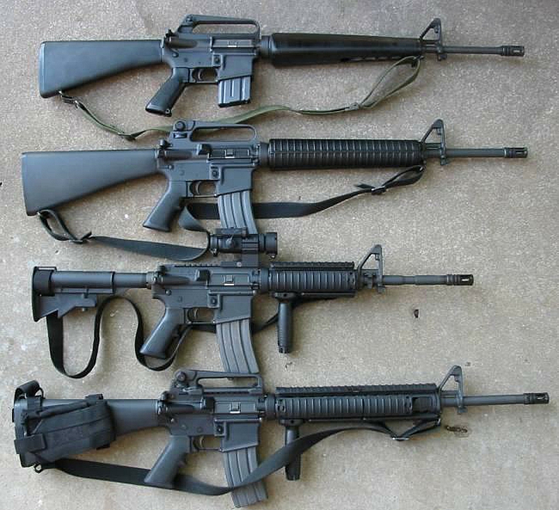 The M-16 family of rifles and carbines are America’s longest-serving military rifles. (wikipedia.com)