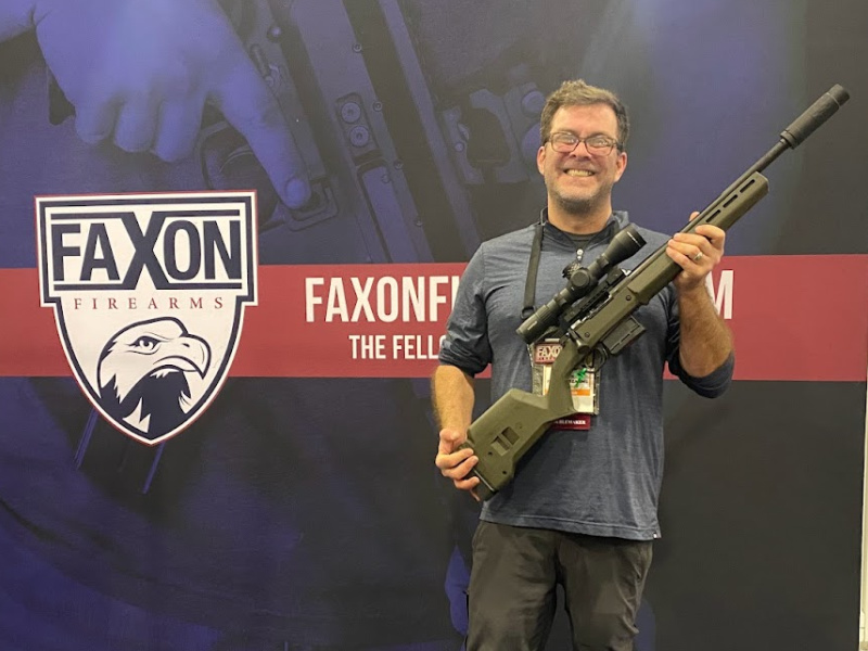 Faxon Firearms had their FX7 bolt action rifle in 8.6 BLK on display with the SilencerCo Omega 36M.