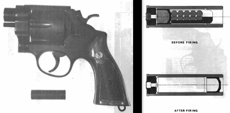 The AAI Revolver and piston round. (US Army)