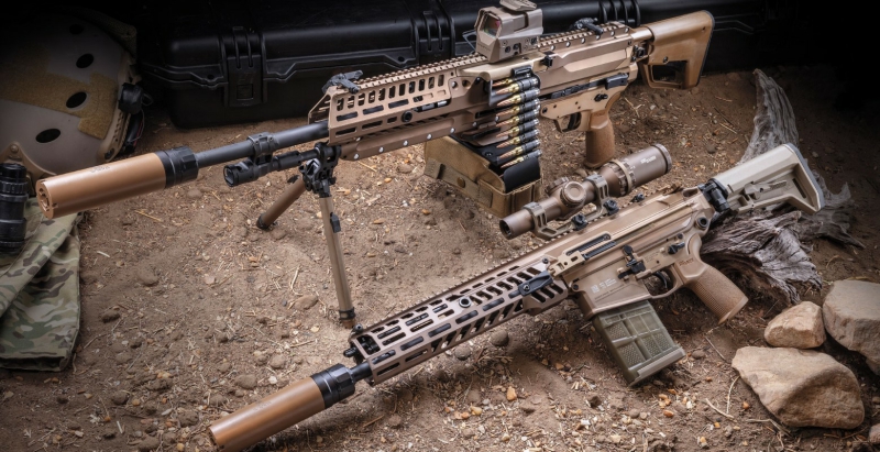 The Army’s new XM-7 rifle and XM-250 light machine gun. (defensereview.com)