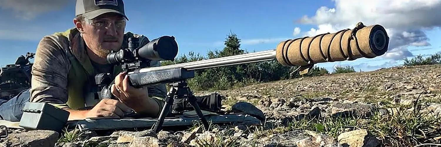 Long range shooting with a suppressor and cover