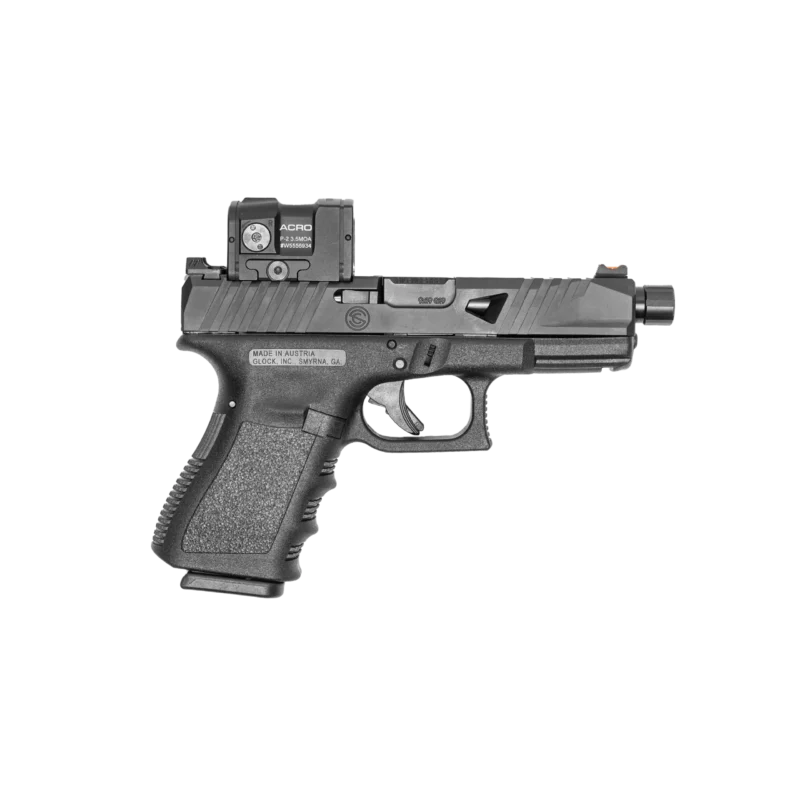 SilencerCo ACRO Cut Glock 19 Slide on a pistol