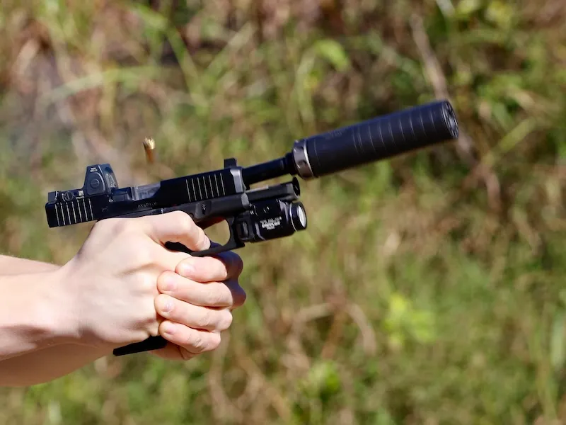 Glock Suppressed - G45 Silencerco can