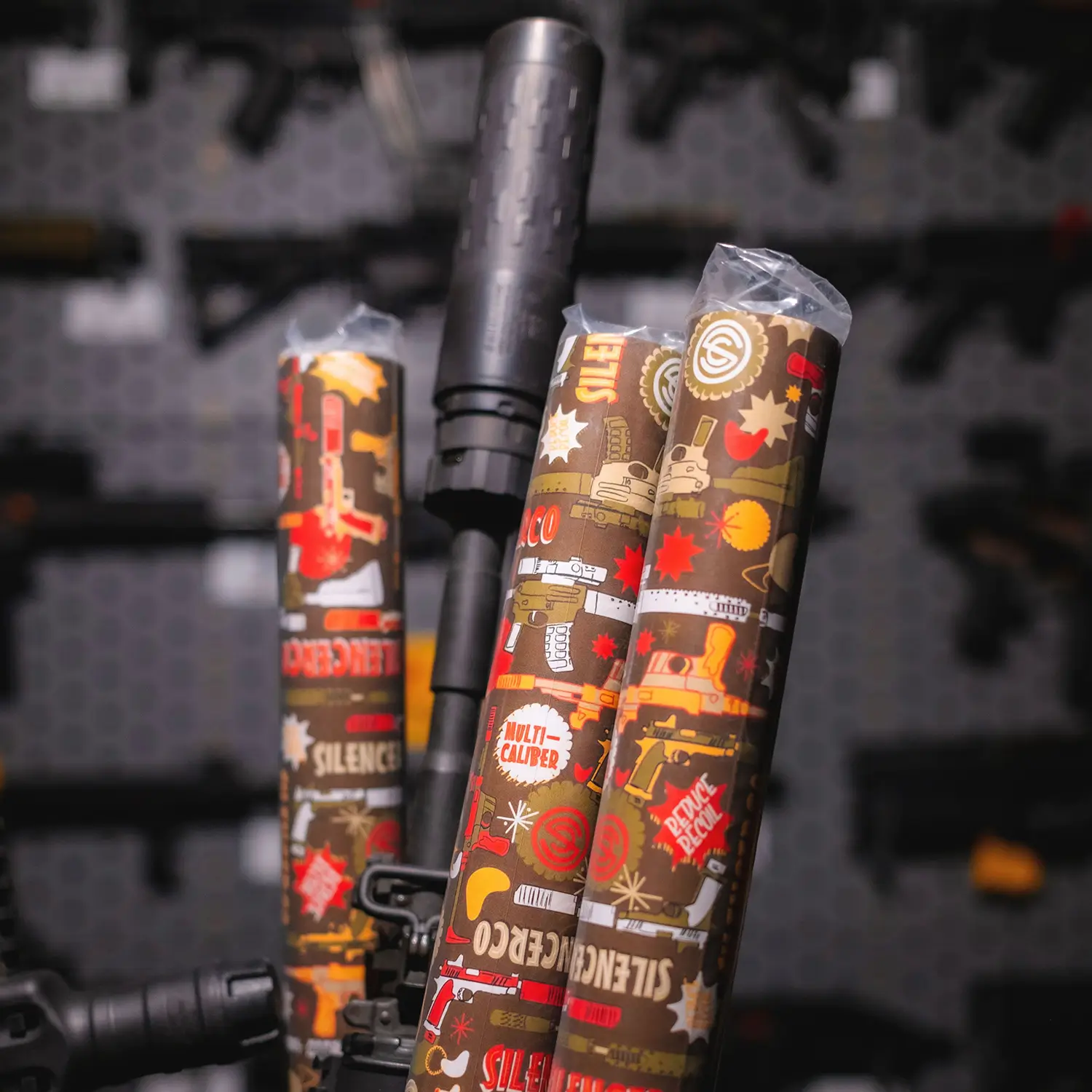 SilencerCo Themed Wrapping Paper  Limited Matte Gift Wrap