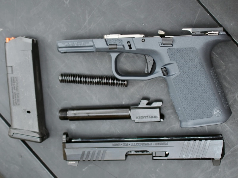 disassembled Ruger RXM