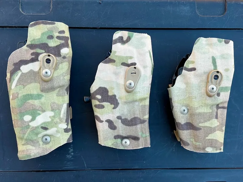 Safariland 6000 Series RDSO (red dot sight open) holster line - large light, small light, non-light - suppressor holster