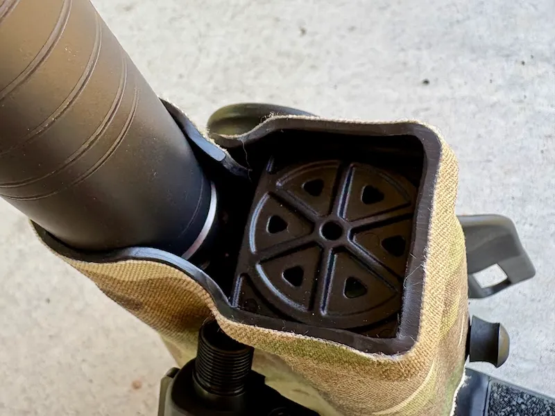 Safariland/SilencerCo suppressor holster prototype for Steiner DBAL-PL