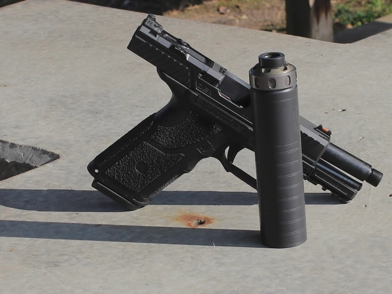Glock clone with suppressor