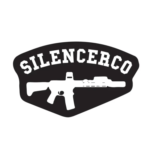 SilencerCo Varsity Rifle Patch and Sticker