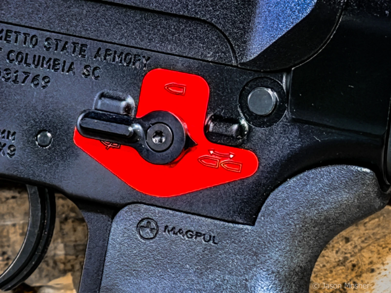 binary trigger on an AR-9