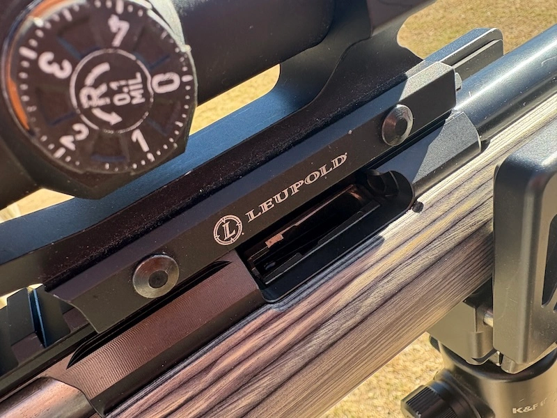 scope mounted on ruger american rifle .22 wmr