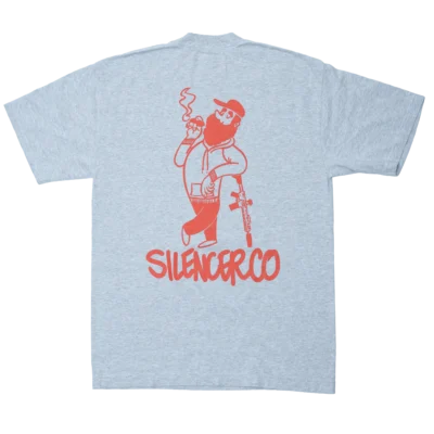 Smokeroni T-shirt in Grey - Back