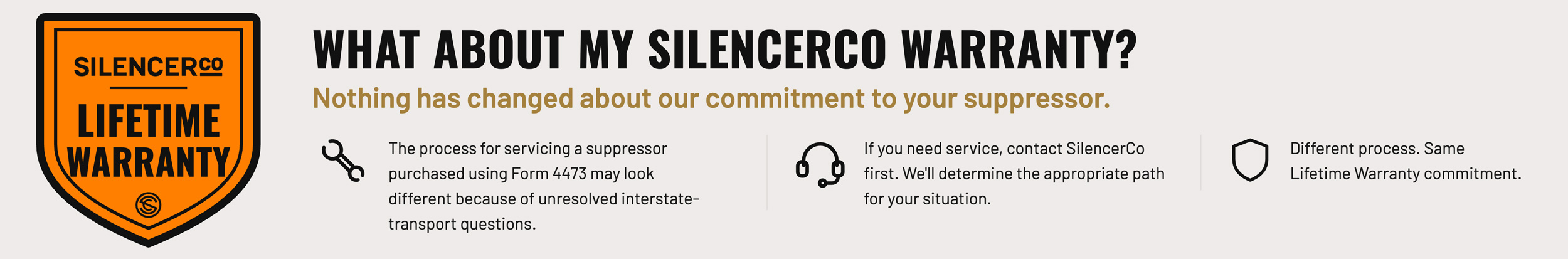 SilencerCo Suppressor warranty
