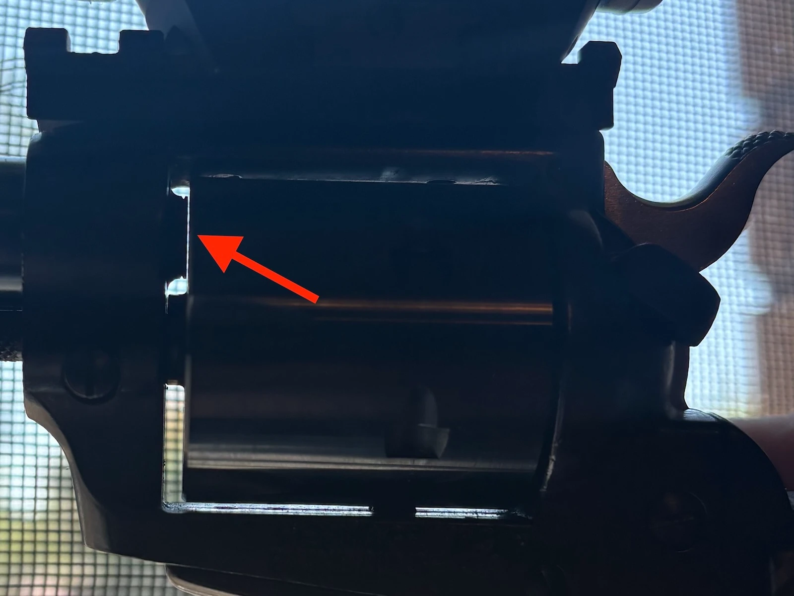 This is a rough image of the Rough Rider, but it highlights the cylinder gap.