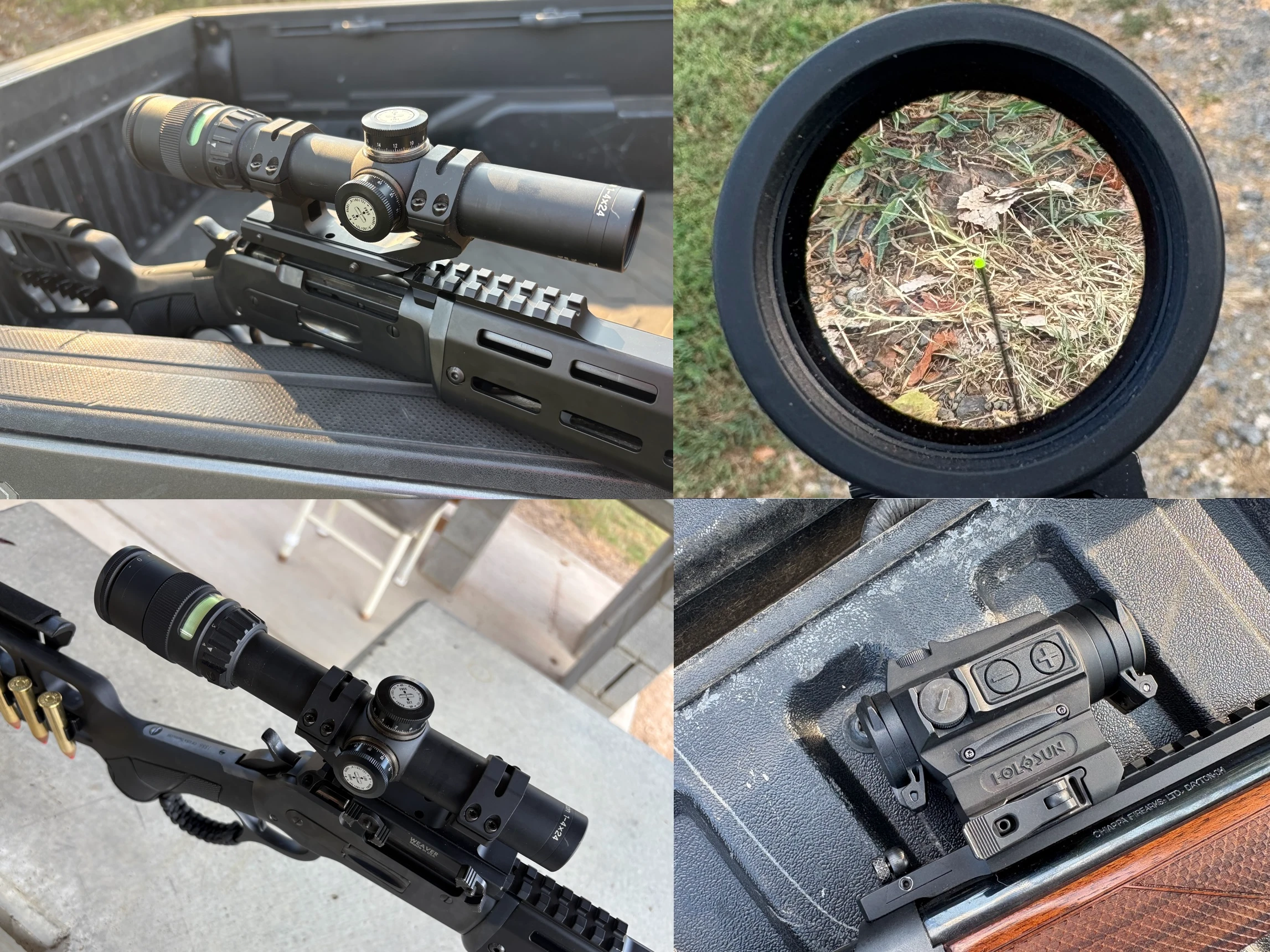 optics on lever-action deer rifles